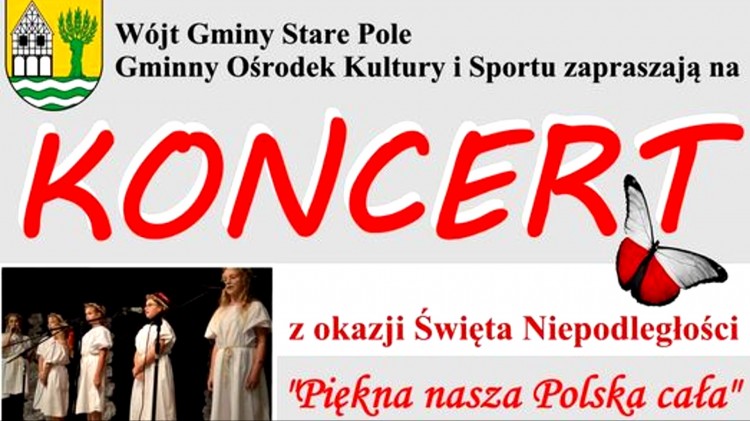 Gmina Stare Pole. Koncert z okazji Święta Niepodległości.