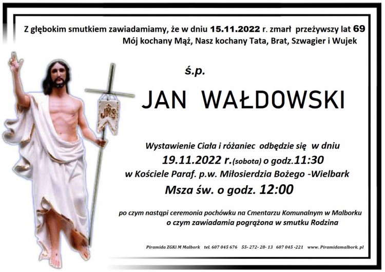 Odszedł Jan Wałdowski. Miał 69 lat.