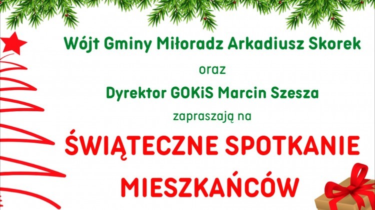Gmina Miłoradz. Zmiana godziny Świątecznego Spotkania Mieszkańców.&#8230;