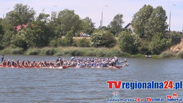 MALBORK: WYŚCIGI SMOCZYCH ŁODZI NA NOGACIE - 06.06.2015 