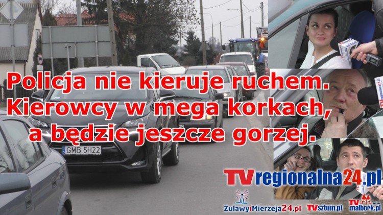 Policja nie kieruje ruchem. Kierowcy w mega korkach, a będzie jeszcze&#8230;