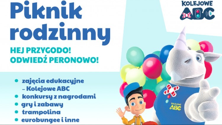 Stegna. Zabawa dla całej rodziny – przyjdź na piknik „Kampania Kolejowe ABC”.
