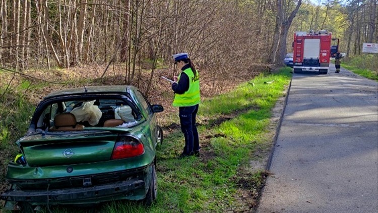 Dziecko trafiło do szpitala po czołówce z drzewem – raport sztumskich służb mundurowych.