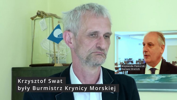 Krynica Morska. Wkrótce przedterminowe wybory. Wojewoda Pomorski Dariusz Drelich komentuje odsunięcie od władzy Krzysztofa Swata