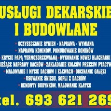 Logo: Usługi Podnośnikowo-Dekarskie Dariusz Mikuła. Usługi dekarskie, usługi blacharskie
