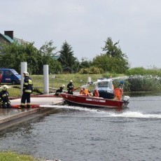 Przeciwpowodziowe ćwiczenia na Wiśle Królewieckiej. Sztutowo - 21.06.2016