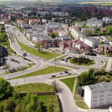 Malbork z lotu ptaka. Kolejne budynki podłączone do światłowodów