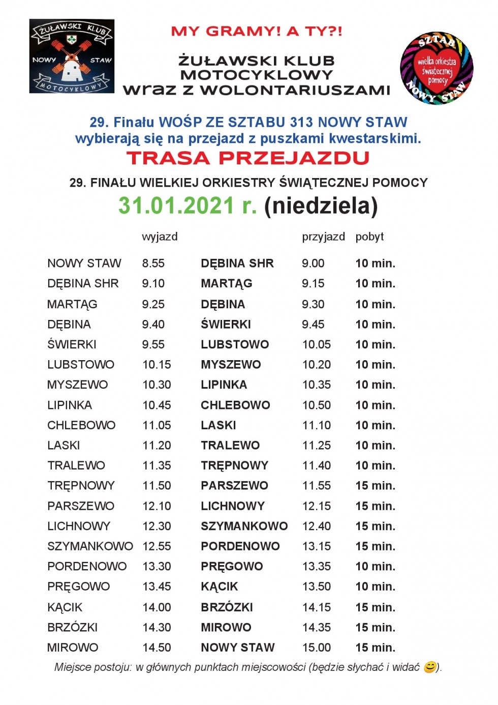 W niedzielę 29 Finał Wielkiej Orkiestry Świątecznej Pomocy. Sprawdź, co będzie się działo w naszym powiecie.