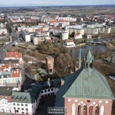 120 metrów nad Braniewem. Pierwsza stolica Warmii z lotu ptaka - marzec&#8230;