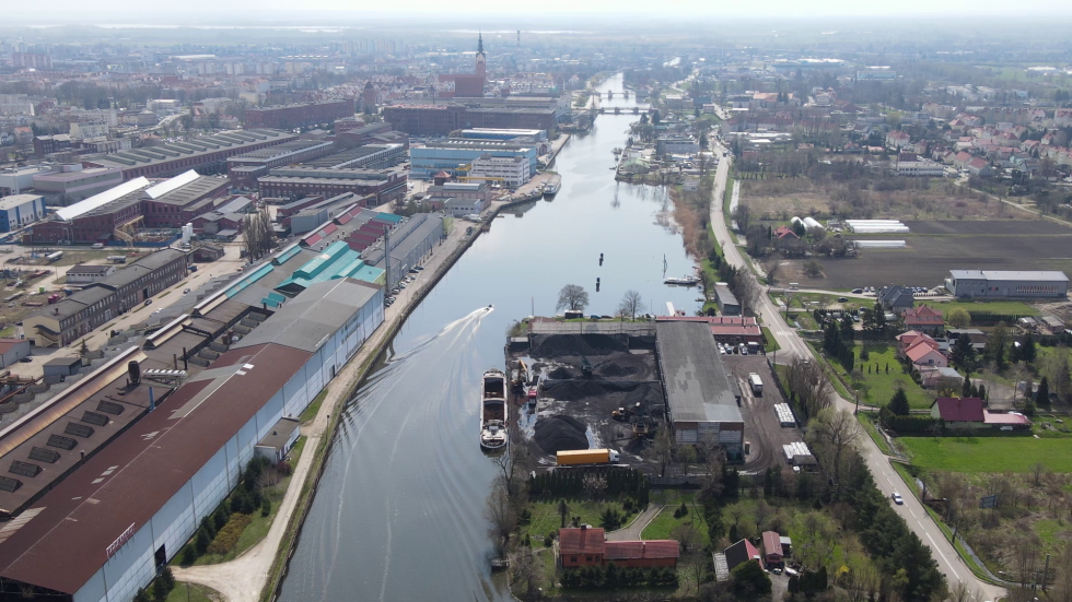 Port Morski w Elblągu z drona - Przekop Mierzei Wiślanej
