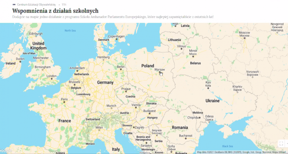 Malbork. Ambasadorzy EPAS z ZSP3 wzięli udział w wirtualnym Festiwalu Europejskim.