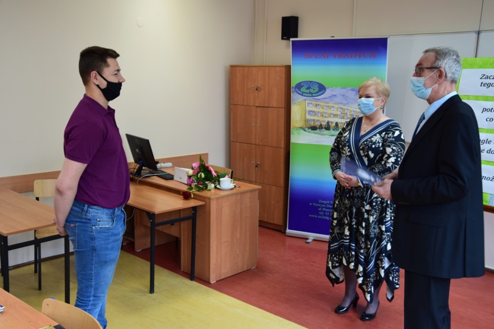 Nowy Dwór Gdański. Zakończenie roku szkolnego absolwentów technikum w Zespole Szkół.