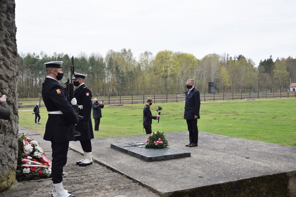 Nowy Dwór Gdański. Obchody 76. rocznicy wyzwolenia KL Stutthof.
