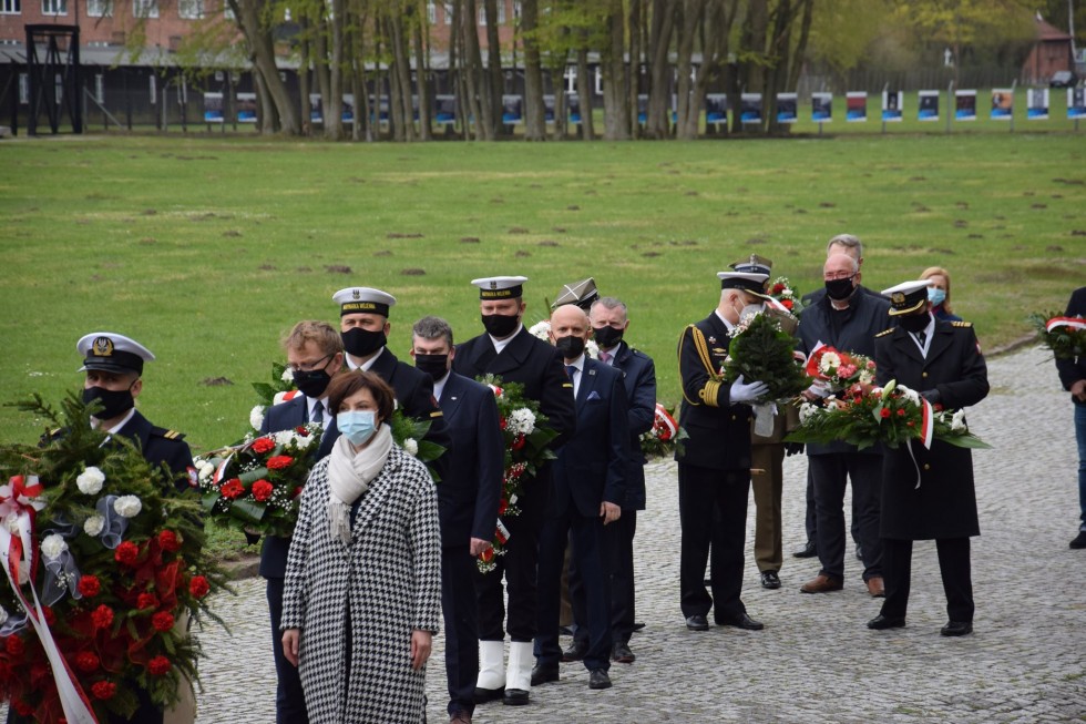 Nowy Dwór Gdański. Obchody 76. rocznicy wyzwolenia KL Stutthof.