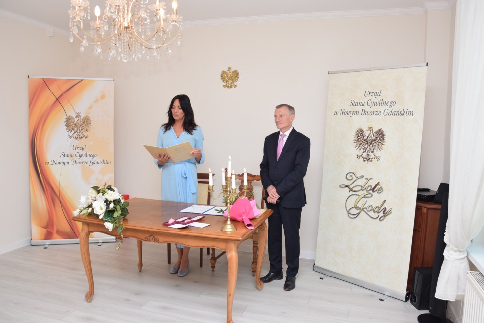Nowy Dwór Gdański. Złote Gody państwa Grabowskich.
