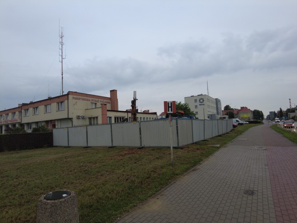 Malbork. Wiemy, co powstanie przed budynkiem straży pożarnej.