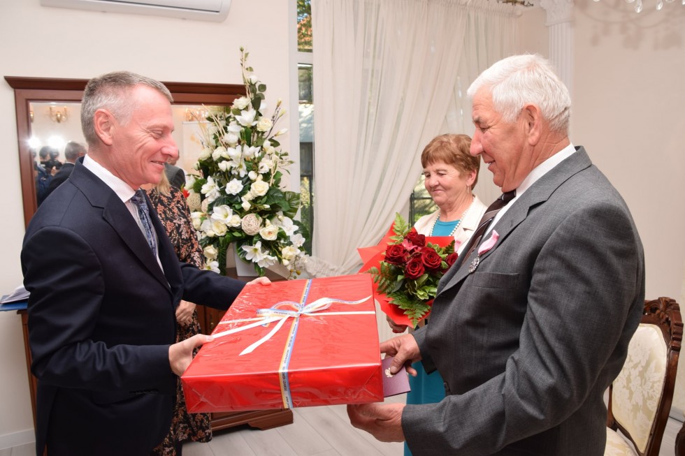 Nowy Dwór Gdański. Złote Gody państwa Dybiec.