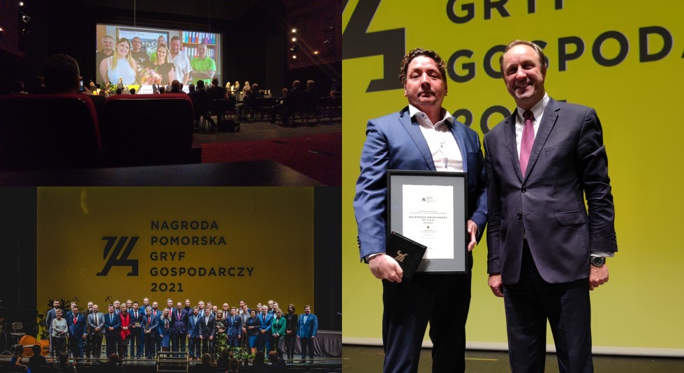 Gala Pomorskiej Nagrody Gryf Gospodarczy 2021. Malborskie Światłowody wyróżnione w kategorii Lider Inwestycji.