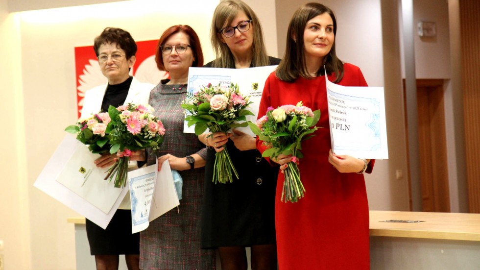 Uroczysta gala konkursu Nauczyciel Pomorza Roku 2021 – wśród laureatów nauczycielka z Lubieszewa.