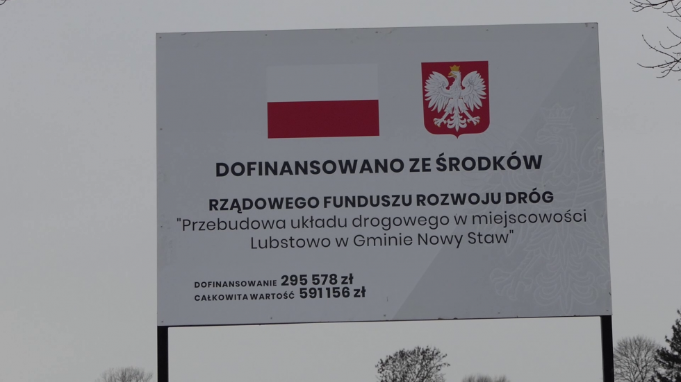 Gmina Nowy Staw. Zakończyła się modernizacja układu drogowego w Lubstowie [wideo, zdjęcia]