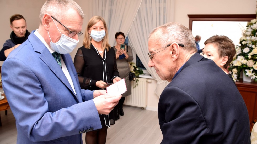 Nowy Dwór Gdański. Złote Gody państwa Grzegorskich.
