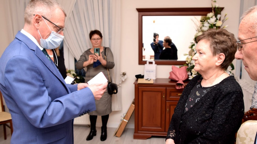 Nowy Dwór Gdański. Złote Gody państwa Grzegorskich.