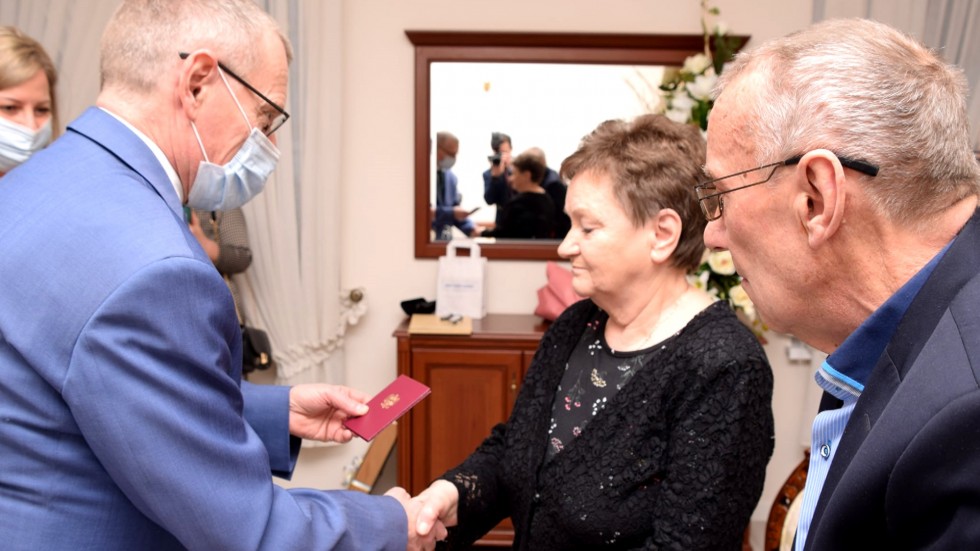 Nowy Dwór Gdański. Złote Gody państwa Grzegorskich.