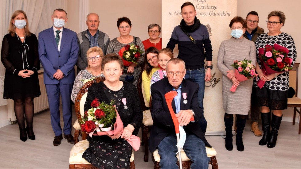 Nowy Dwór Gdański. Złote Gody państwa Grzegorskich.