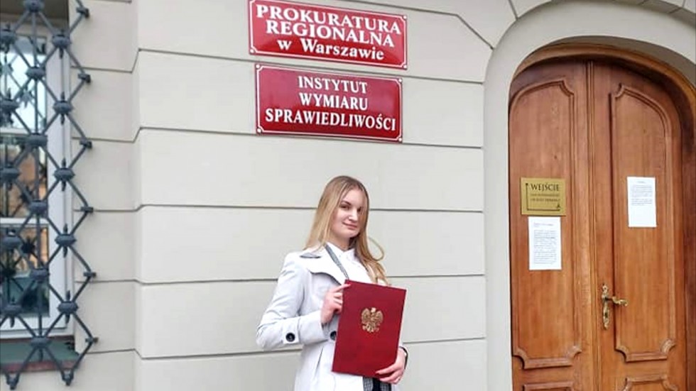 Nowy Dwór Gdański. Jola Gul laureatką Ogólnopolskiej Olimpiady Wiedzy o Prawie i Wymiarze Sprawiedliwości.