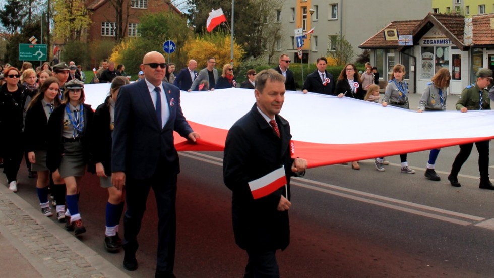 Sztum. Obchody rocznicy uchwalenia Konstytucji 3 Maja.