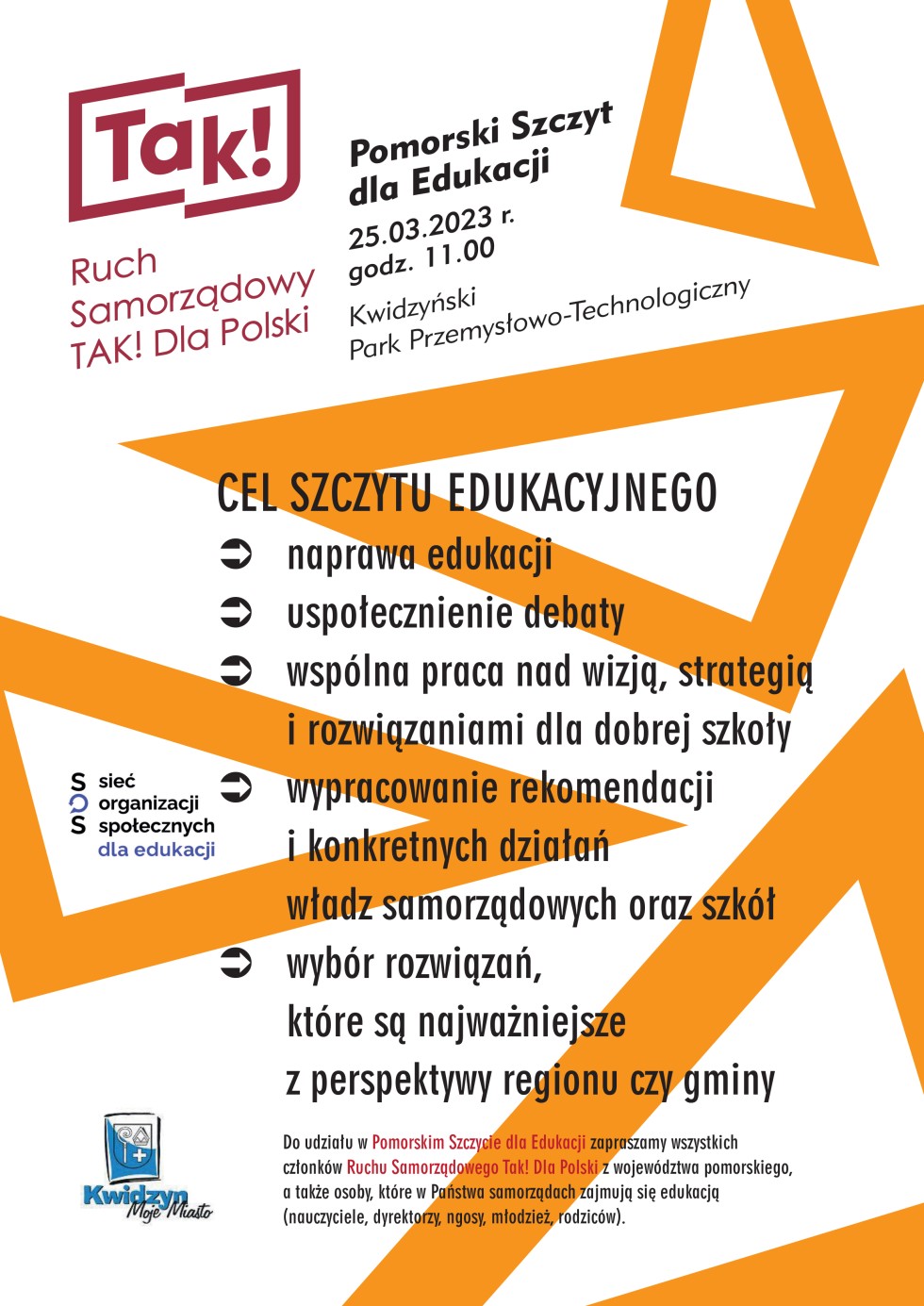 Kwidzyn. W sobotę Pomorski Szczyt Dla Edukacji.