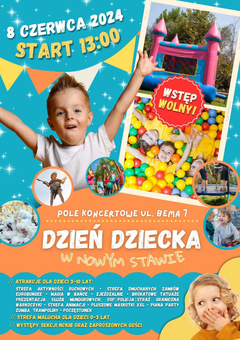 Nowy Staw. W sobotę zabawa z okazji Dnia Dziecka.