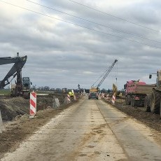 Rozbudowa odcinka DK22 Malbork-Stare Pole. Zobacz postęp prac marzec&#8230;