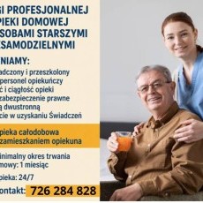 Opieka Seniora Całodobowa w Domu - Zamów Opiekunkę