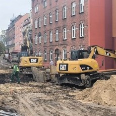 Trwa przebudowa ulicy Jagiellońskiej w Malborku. Zobacz wideo i zdjęcia…
