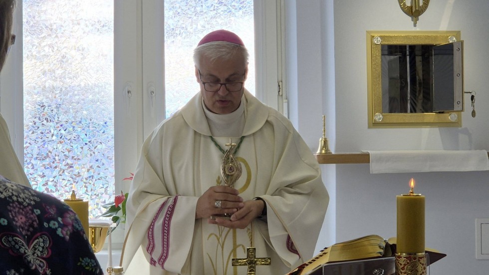 Relikwie Błogosławionej Rodziny Ulmów w malborskim hospicjum. Za nami pierwsza msza w nowej kaplicy
