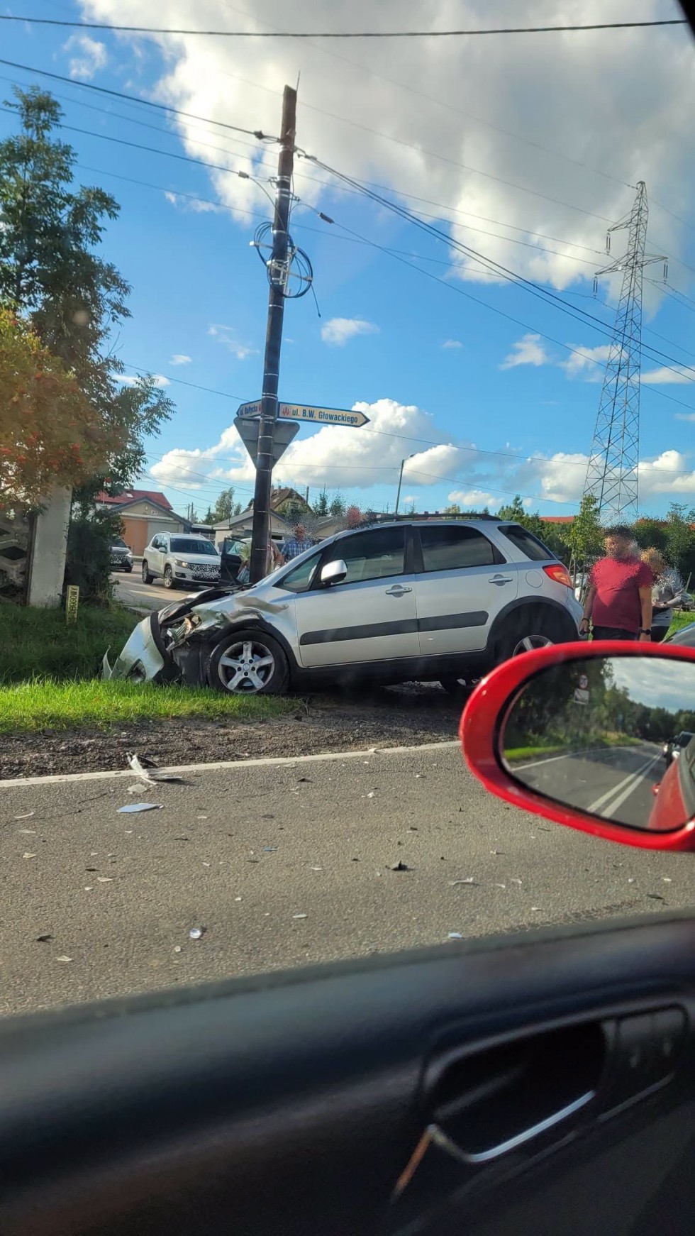 Zderzenie dwóch samochodów na ul. Głowackiego w Malborku. 81-latek ukarany mandatem