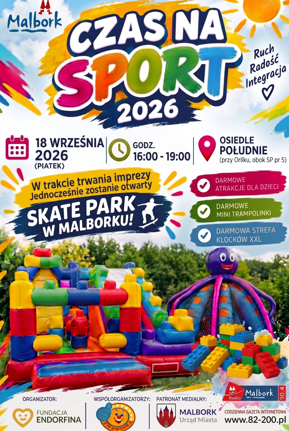 Nowy skatepark i pumptrack w Malborku już gotowe. W piątek wielkie otwarcie