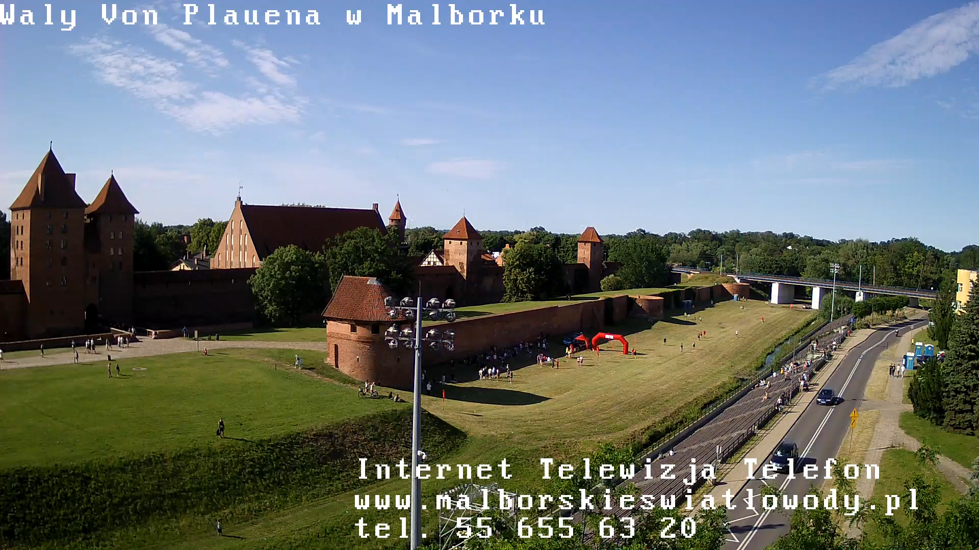 Oblężenie Malborka - Wały Von Plauena. Kamery na żywo w Malborku