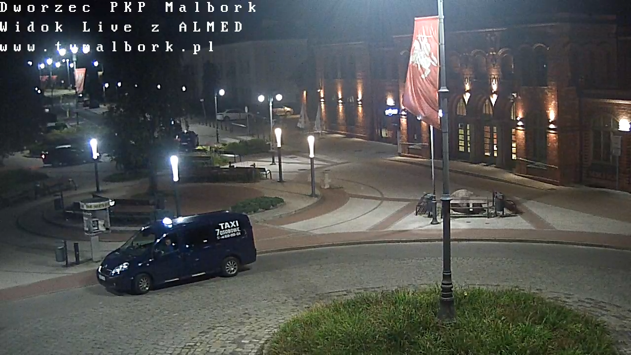 Dworzec PKP Malbork LIVE - Rondo Przewodników Malborskich - ul. Dworcowa.&#8230;