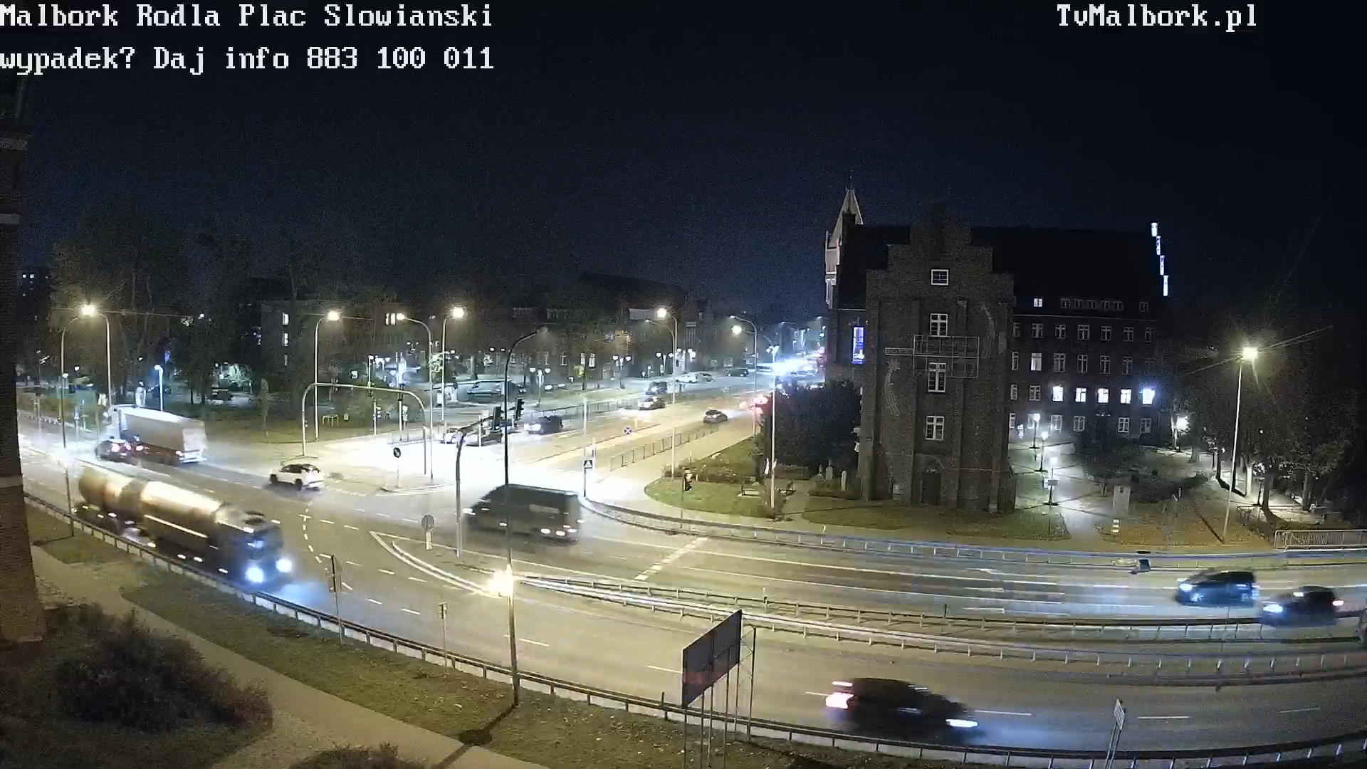 Malbork kamera Al. Rodła - Plac Słowiański - Droga Krajowa nr 22 i&#8230;