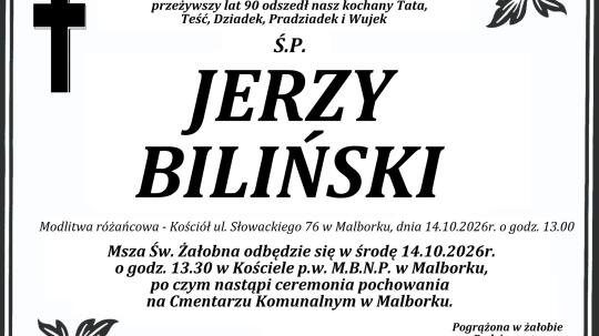 Zmarł Jerzy Biliński. Miał 90 lat