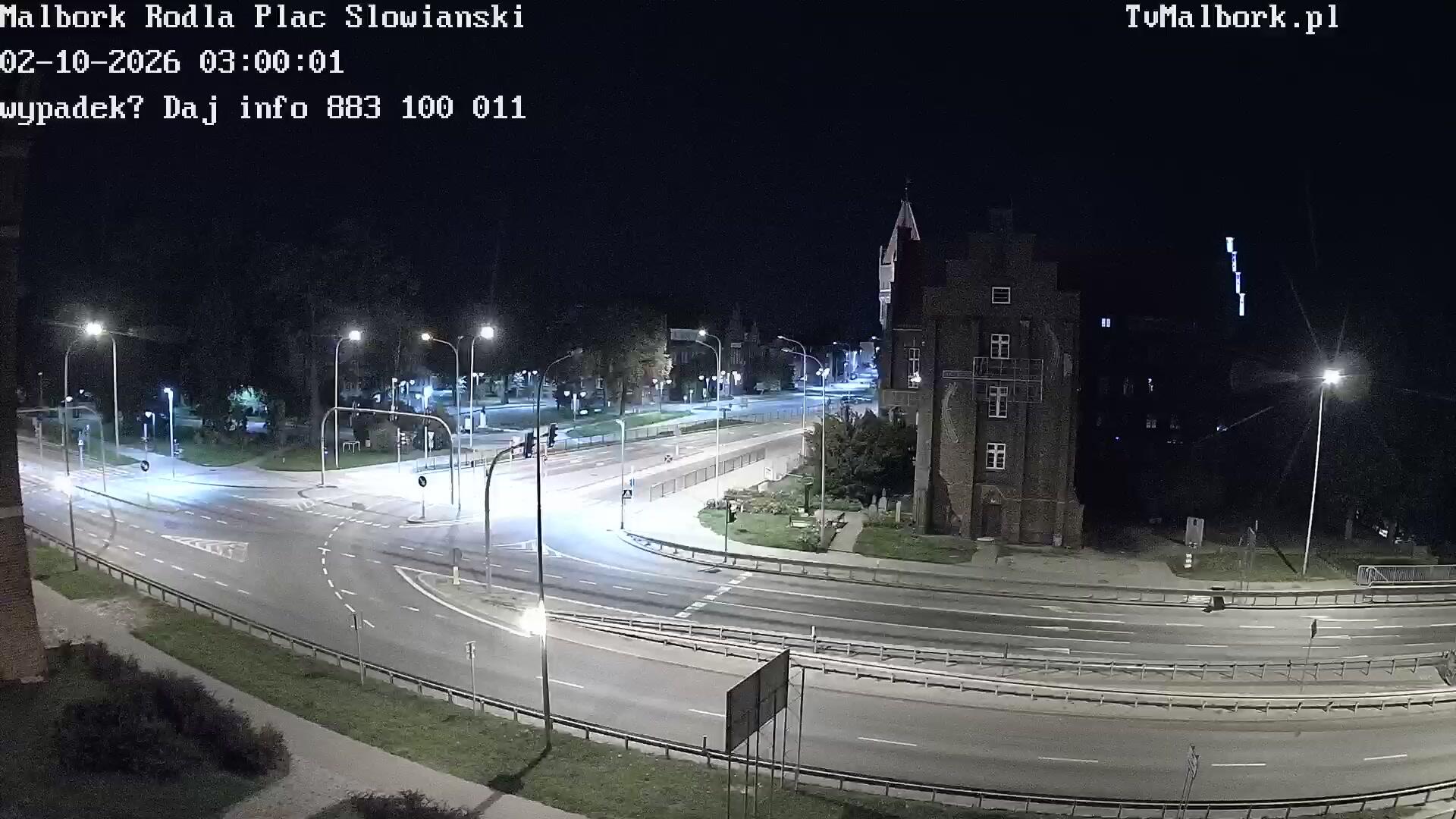 Podgląd: Malbork kamera Al. Rodła - Plac Słowiański - Droga Krajowa nr 22 i 55