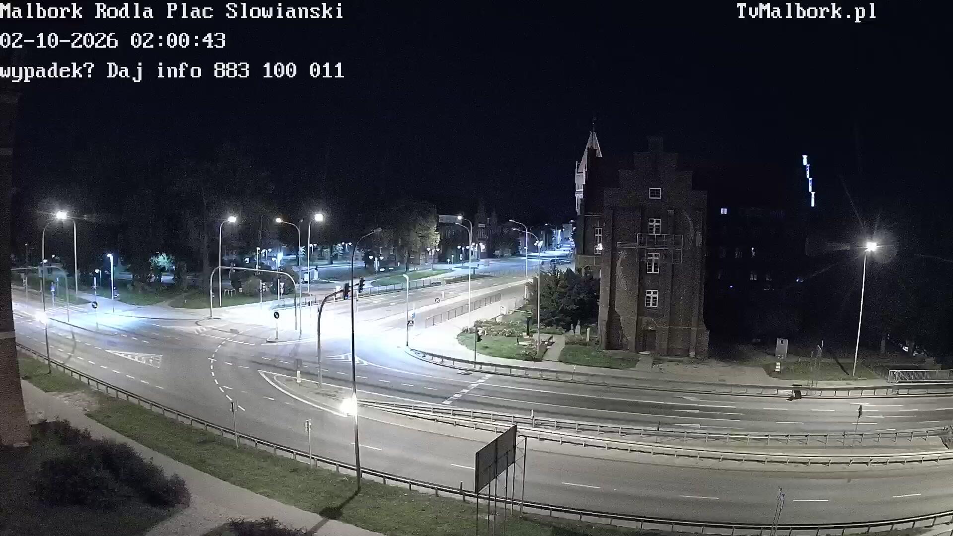 Podgląd: Malbork 82-200, Plac Słowiański. Kamera na żywo z siedziby Mainsoft. Oglądaj Malbork na żywo