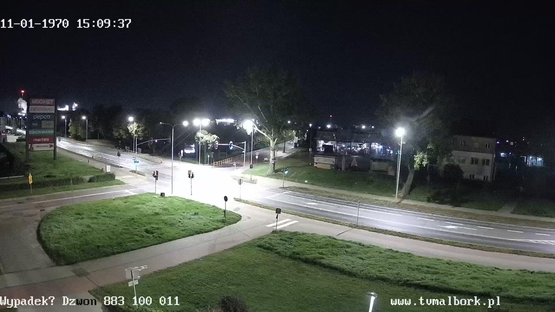 Podgląd: Generała de Gaulle`a Malbork. Skrzyżowanie z Wybickiego i Chodkiewicza - wypadek? Dzwoń do Telewizji Malbork -  883 100 011 - Droga Wojewódzka 515
