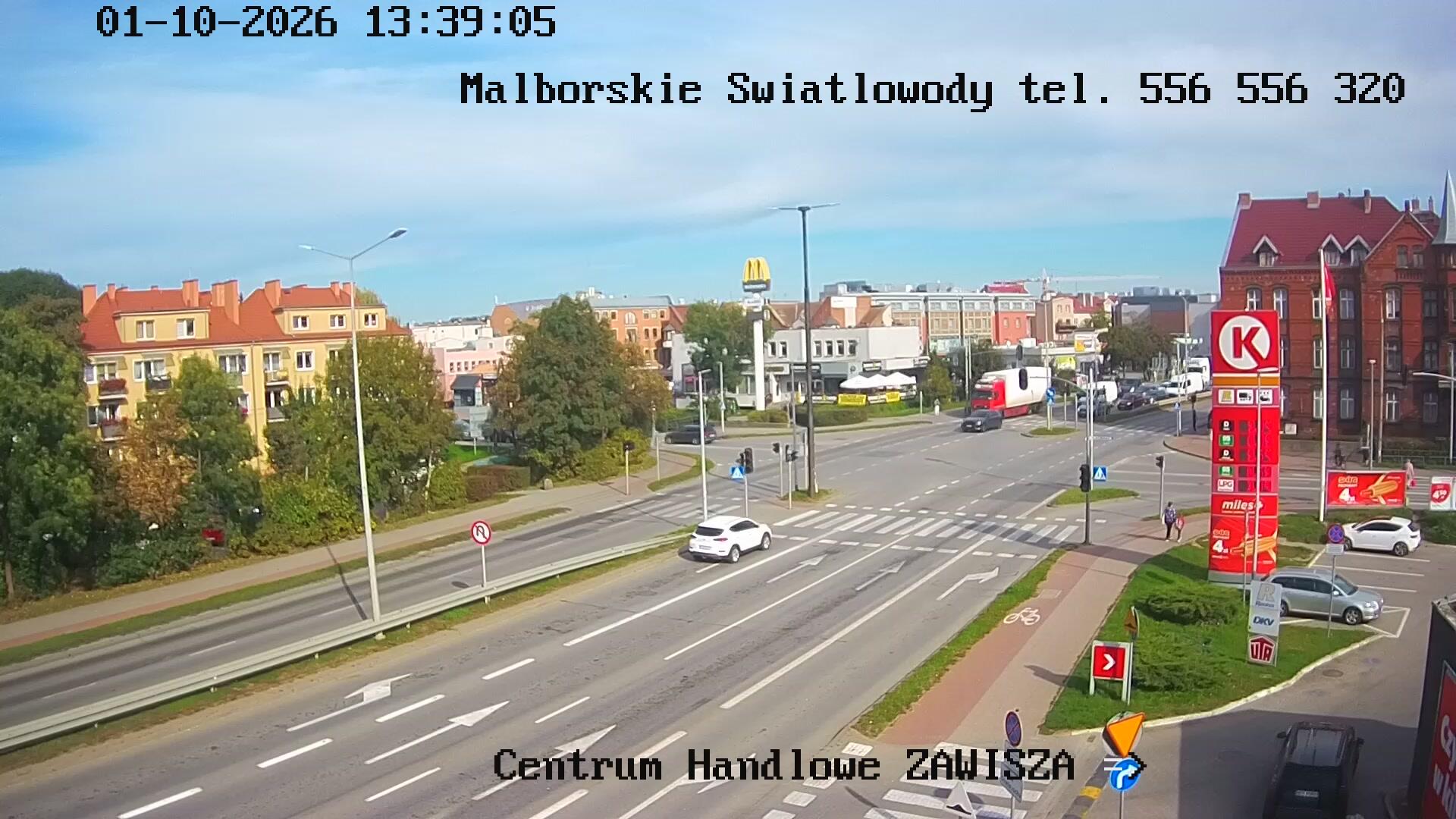 Podgląd: Skrzyżowanie Rodła - Mickiewicza - Malbork - Droga Krajowa nr 22 