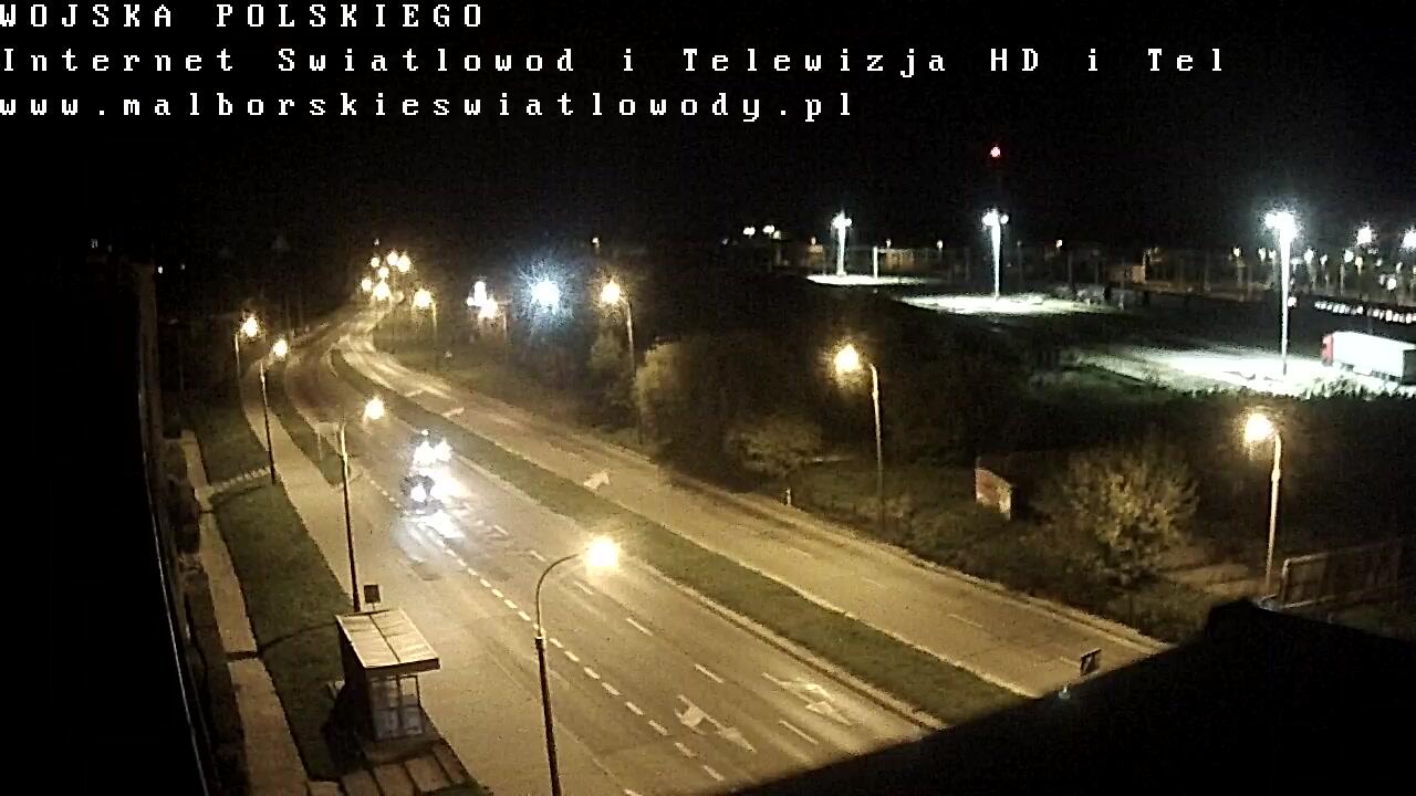 Podgląd: Aleja Wojska Polskiego - DK 22 - kierunek Elbląg - kamery Malbork na żywo